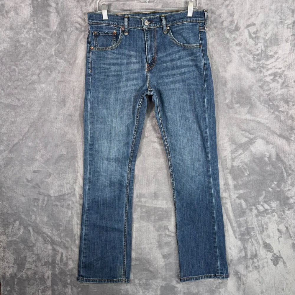 Levis 527 Slim Bootcut Jeans Mens 31x32 Western Cowboy Stretch Blue Low Rise Y2K